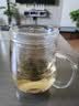 忆壶茶 玻璃茶杯茶具喝水杯子茶道杯 绿茶杯红茶带过滤竹木盖泡茶杯 玻璃盖500ML 实拍图