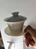 京东京造 茶杯茶具 羊脂玉陶瓷功夫茶具三才盖碗马蹄杯主人杯礼盒150ml 实拍图
