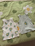 贝瑞加（Babyprints）宝宝背心2件装夏季儿童无袖T恤纯棉吊带上衣轻薄柔软打底 绿90 实拍图
