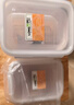 龙士达食品级饭盒微波炉可加热专用器皿密封保鲜盒便当盒带盖400ml*4 实拍图
