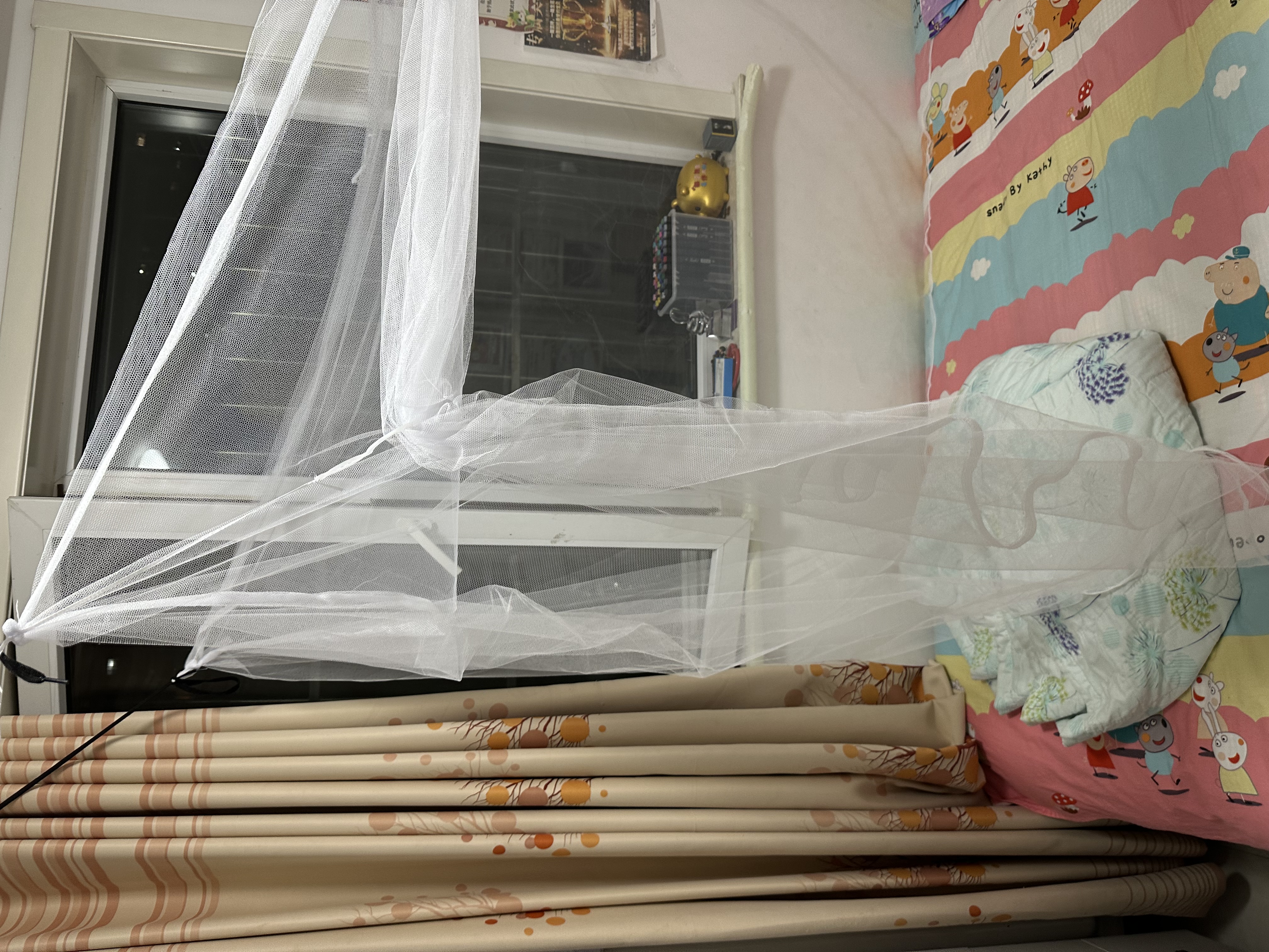 南极人（Nanjiren）学生蚊帐宿舍方顶蚊帐单开门1.2米寝室防蚊帐子【上下铺通用】 实拍图