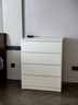 宜家（IKEA）MALM马尔姆卧室家用斗柜收纳柜床边柜抽屉柜简约杂物柜 四屉柜白色 实拍图