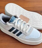 adidas「小锯齿」D-PAD CLASSIC美高风篮球风板鞋男女阿迪达斯 白色/遗迹蓝/棕色   41 实拍图