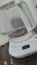 美的（Midea）养生壶大容量 柔声轻音变频智能预约烧水壶 全自动恒温全玻璃煮茶壶保温一体电水壶 316材质恒温壶 【双层隔热盖】14大养生功能12Q 1.5L 实拍图