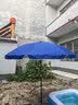遮阳伞户外太阳伞大伞摆摊伞庭院伞雨伞双层折叠夜市伞商用广告伞 加厚款30L注水底座 实拍图
