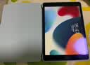 JPLAYER适用苹果iPad 9/8/7保护壳套2021-2019款10.2英寸平板电脑保护壳三折支架智能休眠全包外壳白冰蓝 实拍图