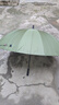 美度（MAYDU）双人晴雨伞大号加固加厚结实防风长把柄雨伞 M5003墨绿色 实拍图