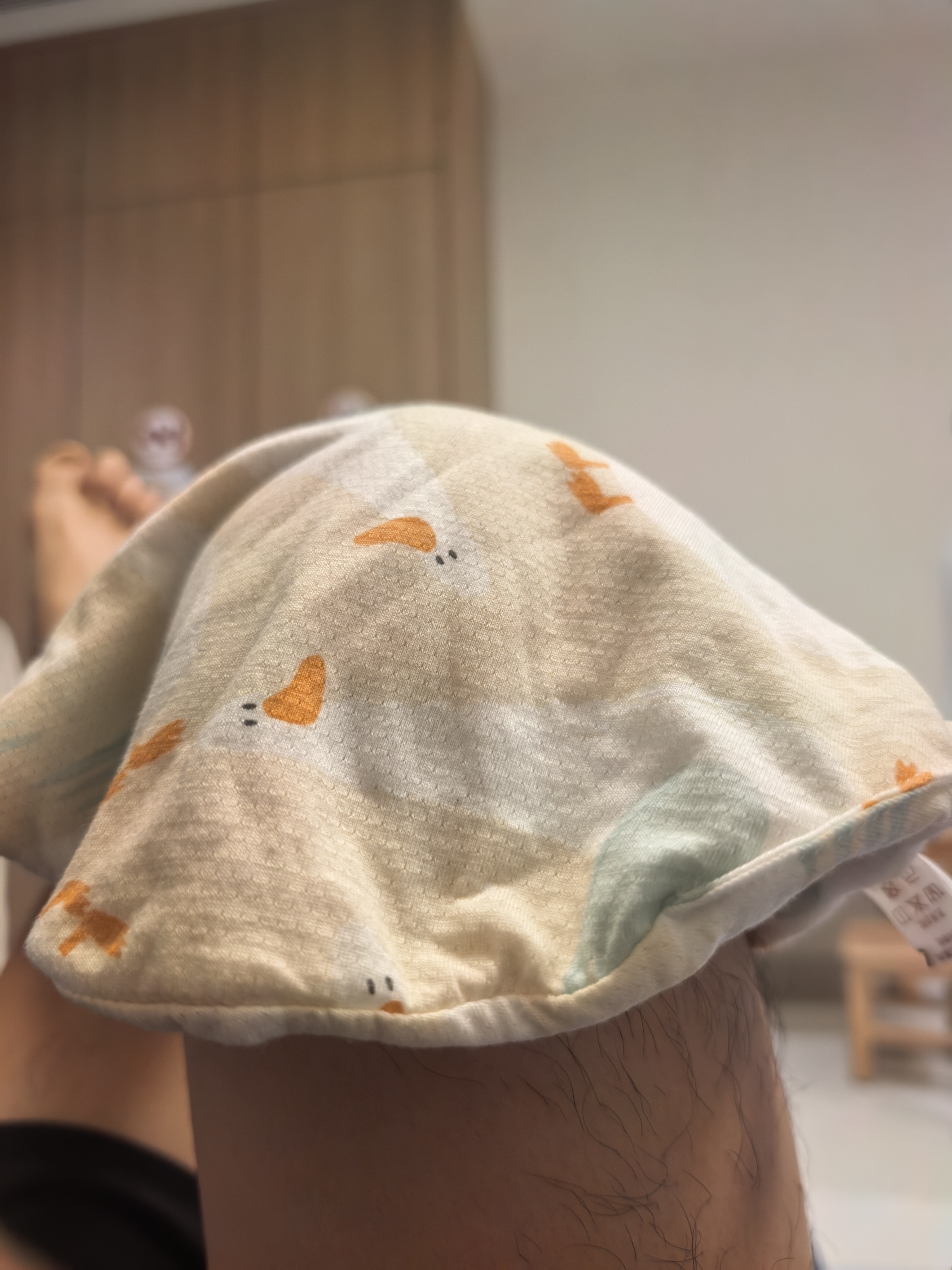 十月结晶月子帽春夏季产妇帽防风保暖孕妇帽坐月子透气睡眠帽 粉底鹅少 实拍图