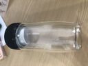 雷德夫（LEIDFOR）G7 双层玻璃杯茶杯男款2024新款保温水杯 幻影黑 380ml 实拍图