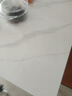 时黛家居家用餐桌岩板正方形 现代简约小户型饭桌阳台茶桌接待洽谈桌 实拍图