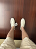 Onitsuka Tiger鬼塚虎德训懒人鞋男女 懒人运动休闲鞋TOKUTEN SLIP-ON 米白色 38 实拍图
