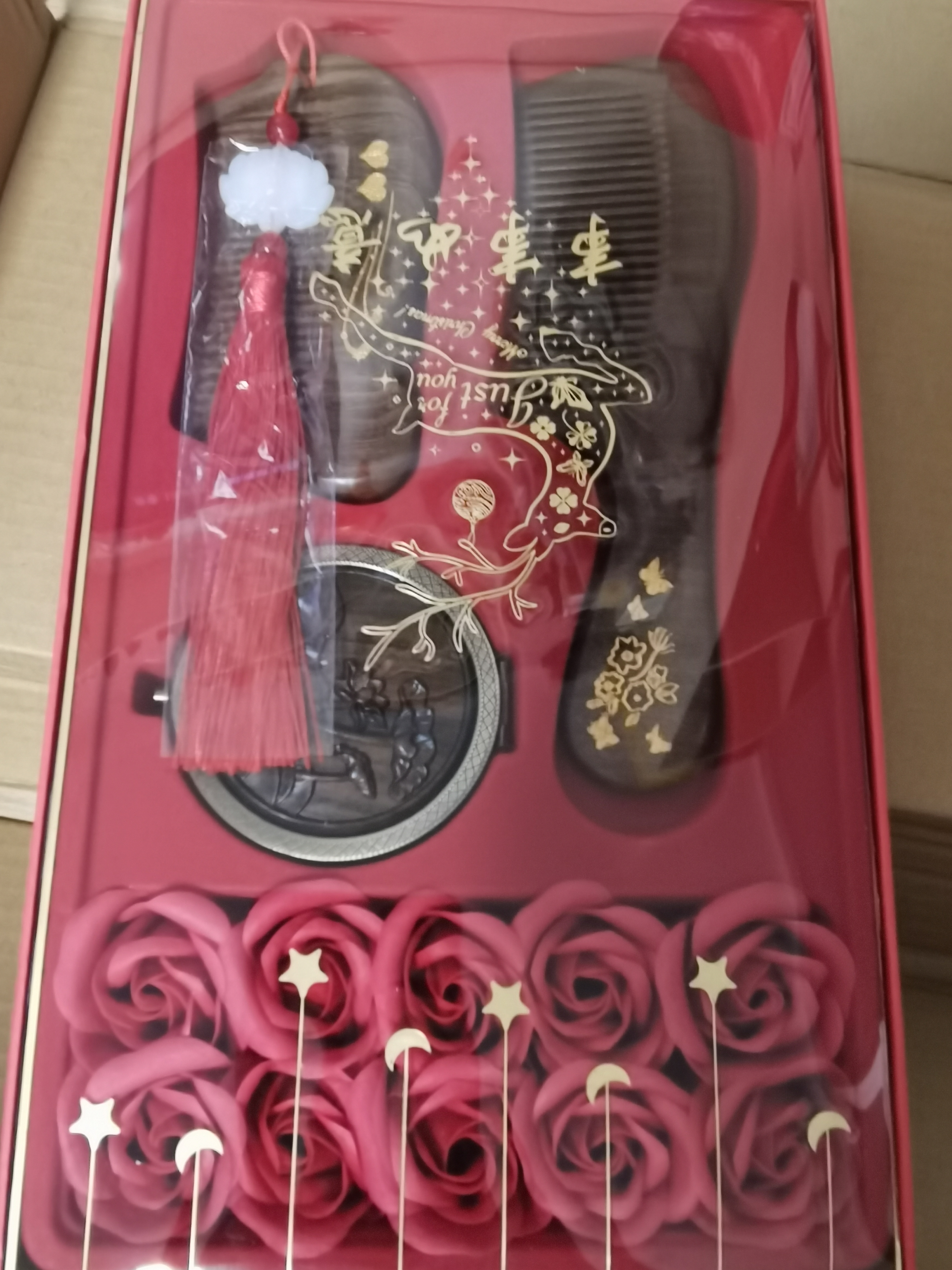 夕风梳子生日礼物女士送女生老婆已婚30-40岁妈妈毕业老师结婚纪念日 实拍图