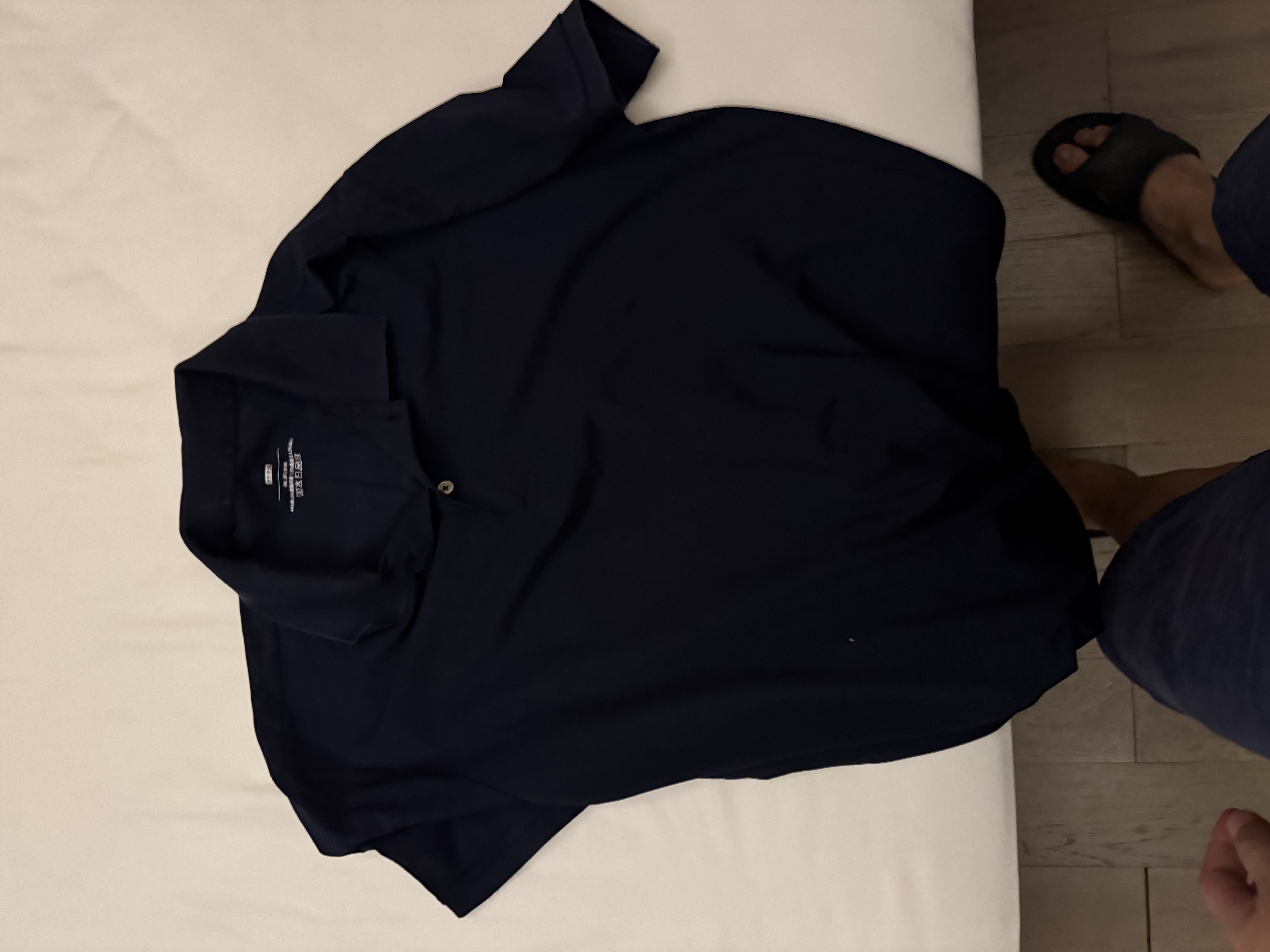 京东京造【奢材桑蚕丝】polo衫男短袖男士t恤休闲高端父亲节礼物藏青2XL 实拍图