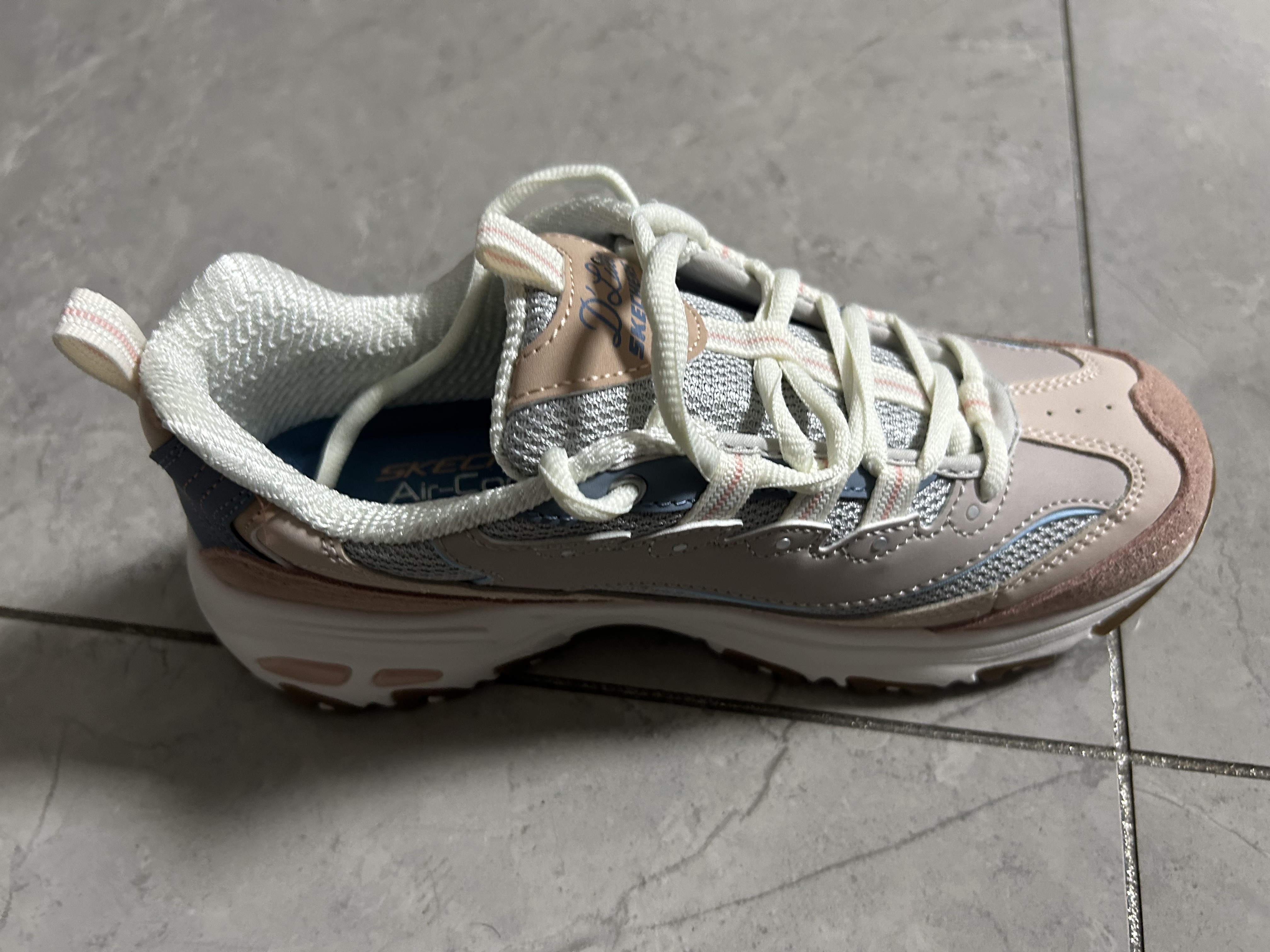 斯凯奇（Skechers）奶茶熊女鞋夏厚底老爹鞋软底熊猫鞋休闲运动鞋149238 实拍图