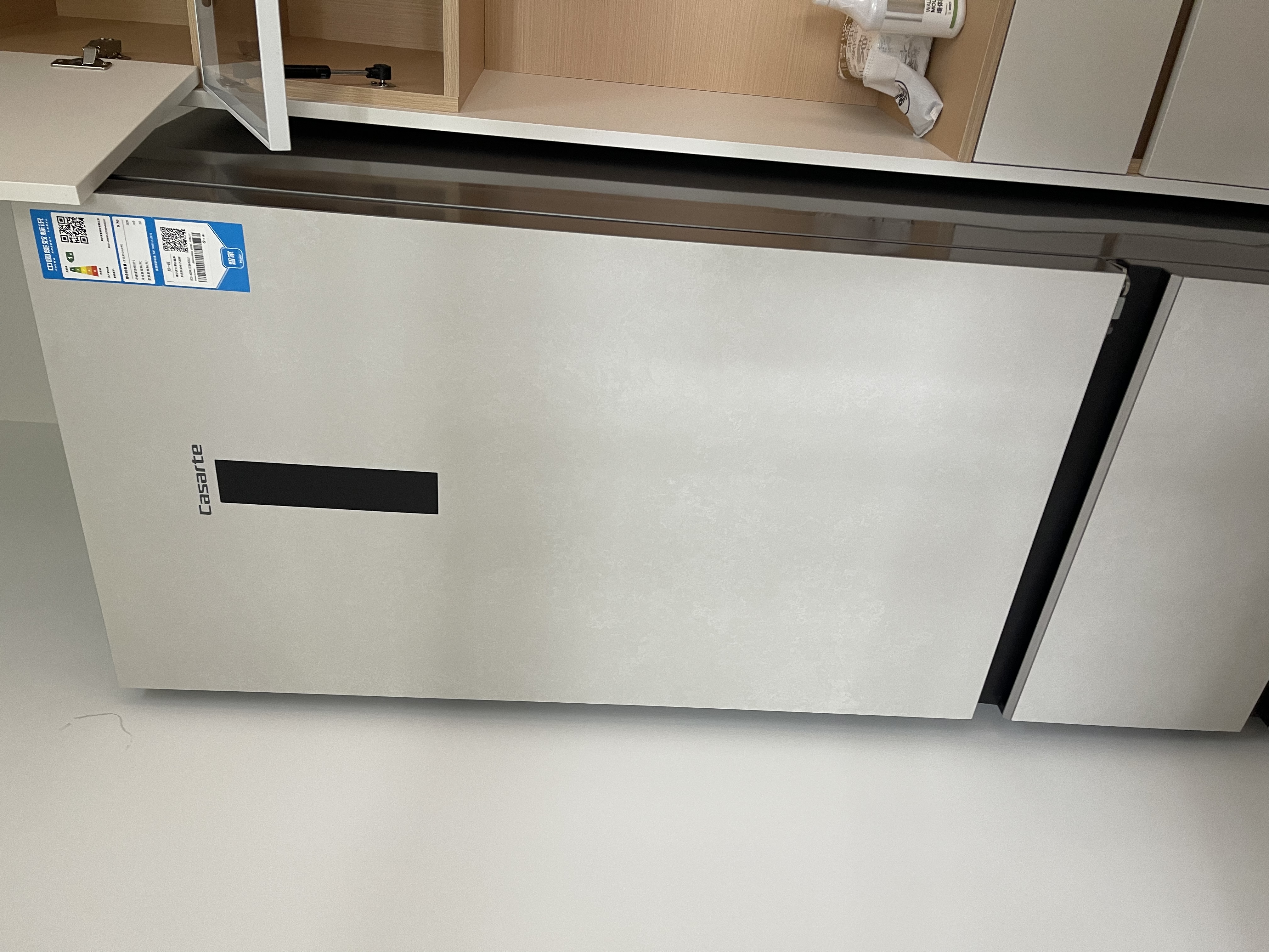卡萨帝（Casarte）揽光406L三开门冰箱超薄零嵌入式一级能效BCD-406WLCD3M4GDU1国家补贴 实拍图