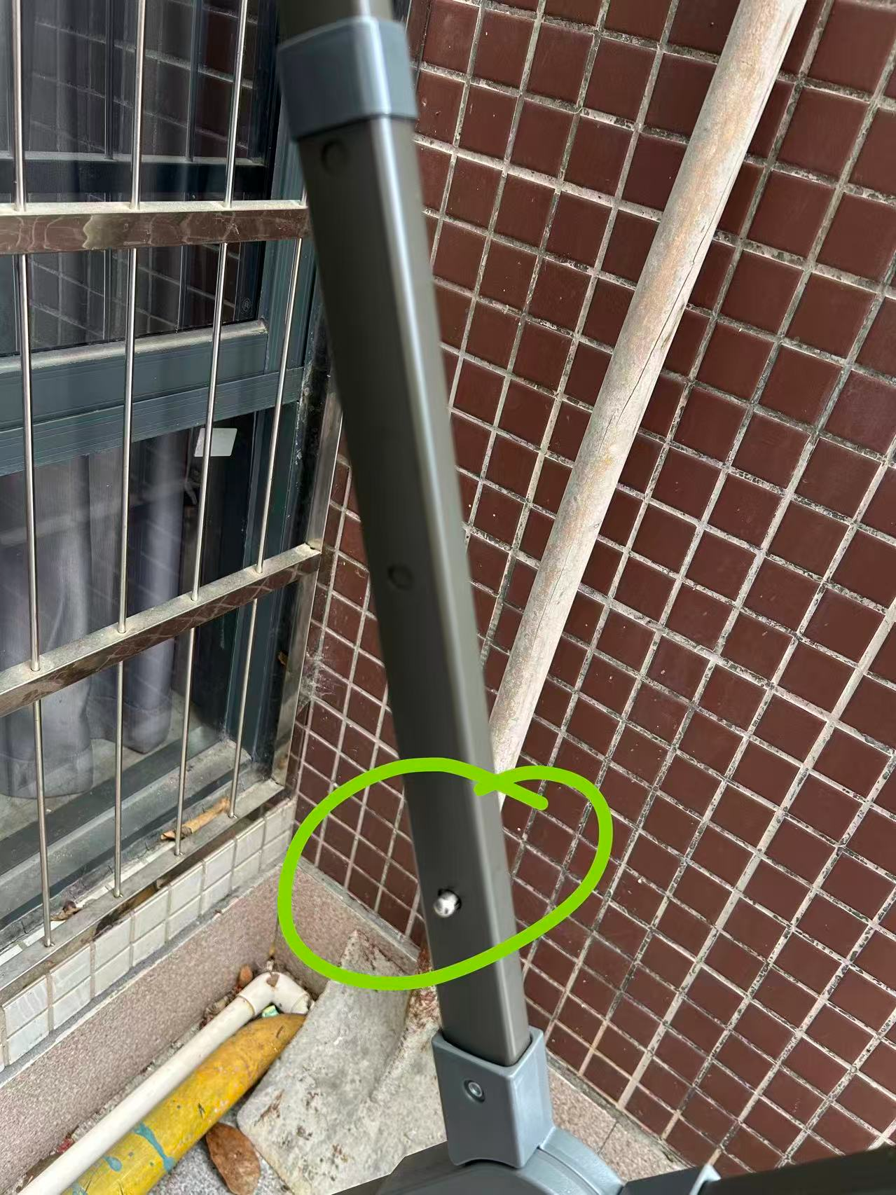 四季沐歌折叠晾衣架落地凉晒衣架铝合金家用晒被子阳台晾衣架晒衣架挂衣架 【升级款可升降】枪灰可伸缩2.3m+晒网 实拍图