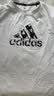 阿迪达斯（adidas）【特价清仓】夏季男女同款短袖男T恤跑步健身运动速干百搭 黑白 S 实拍图