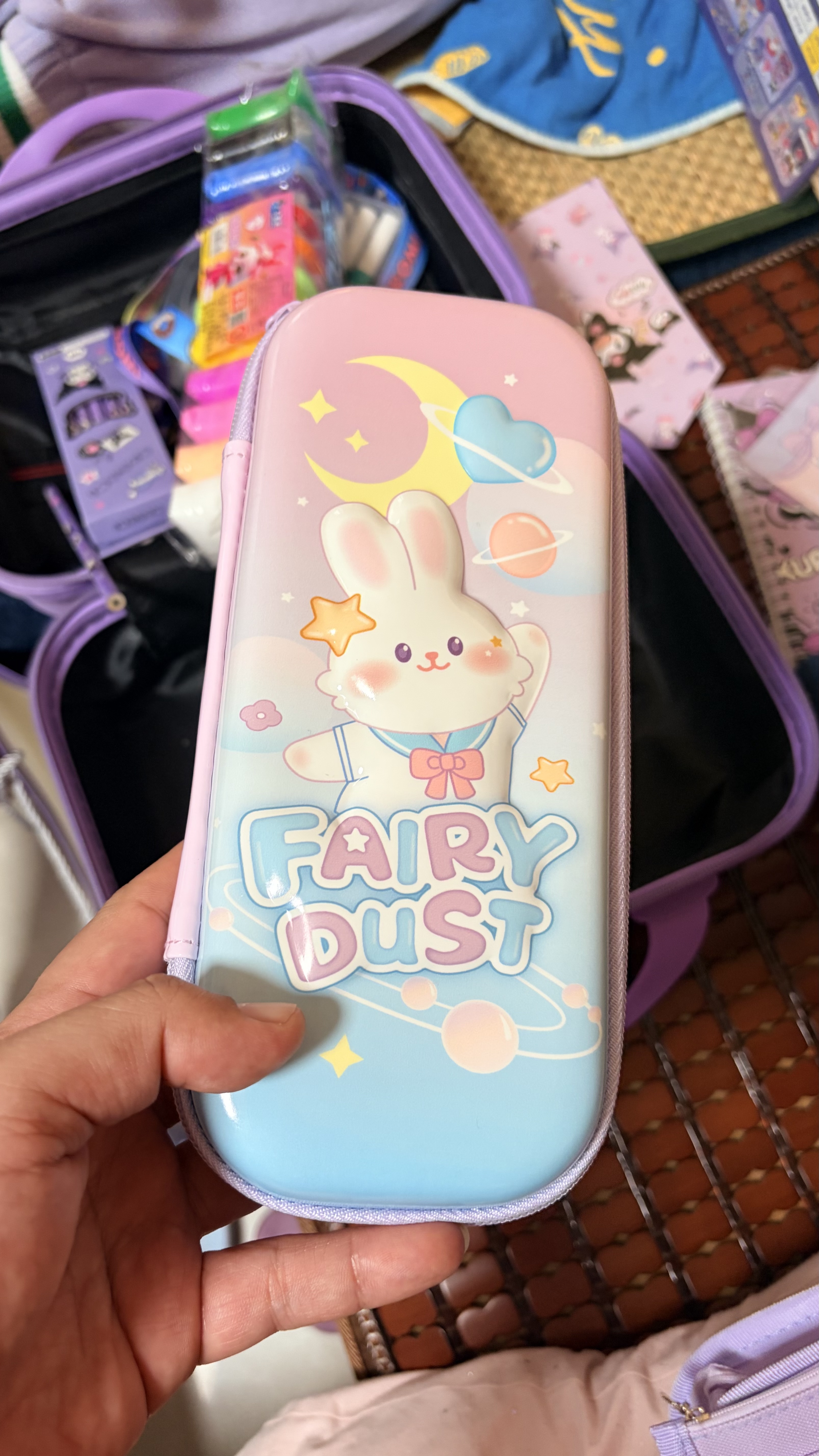 晨光（M&G）文具可可兔小学生笔袋EVA文具盒生日礼物女孩铅笔盒高颜值幼儿园笔盒3D图案 实拍图