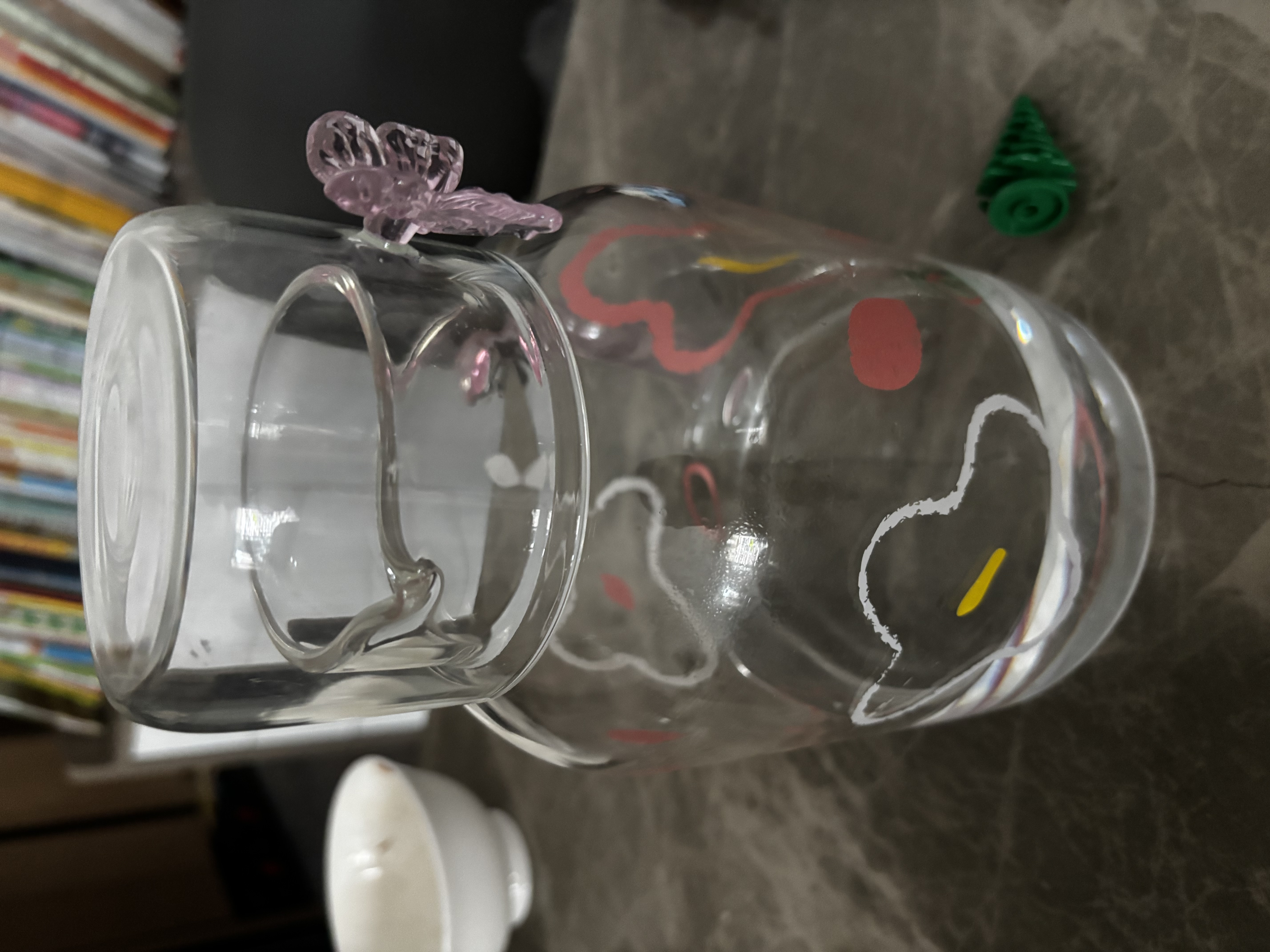 炊大皇家用高硼硅玻璃杯凉水壶冷耐热防爆玻璃茶杯1.63L（柔花粉） 实拍图