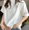 真维斯（Jeanswest）短袖t恤女2026新款夏季小个子宽松纯棉半袖上衣服休闲时尚体恤衫 实拍图