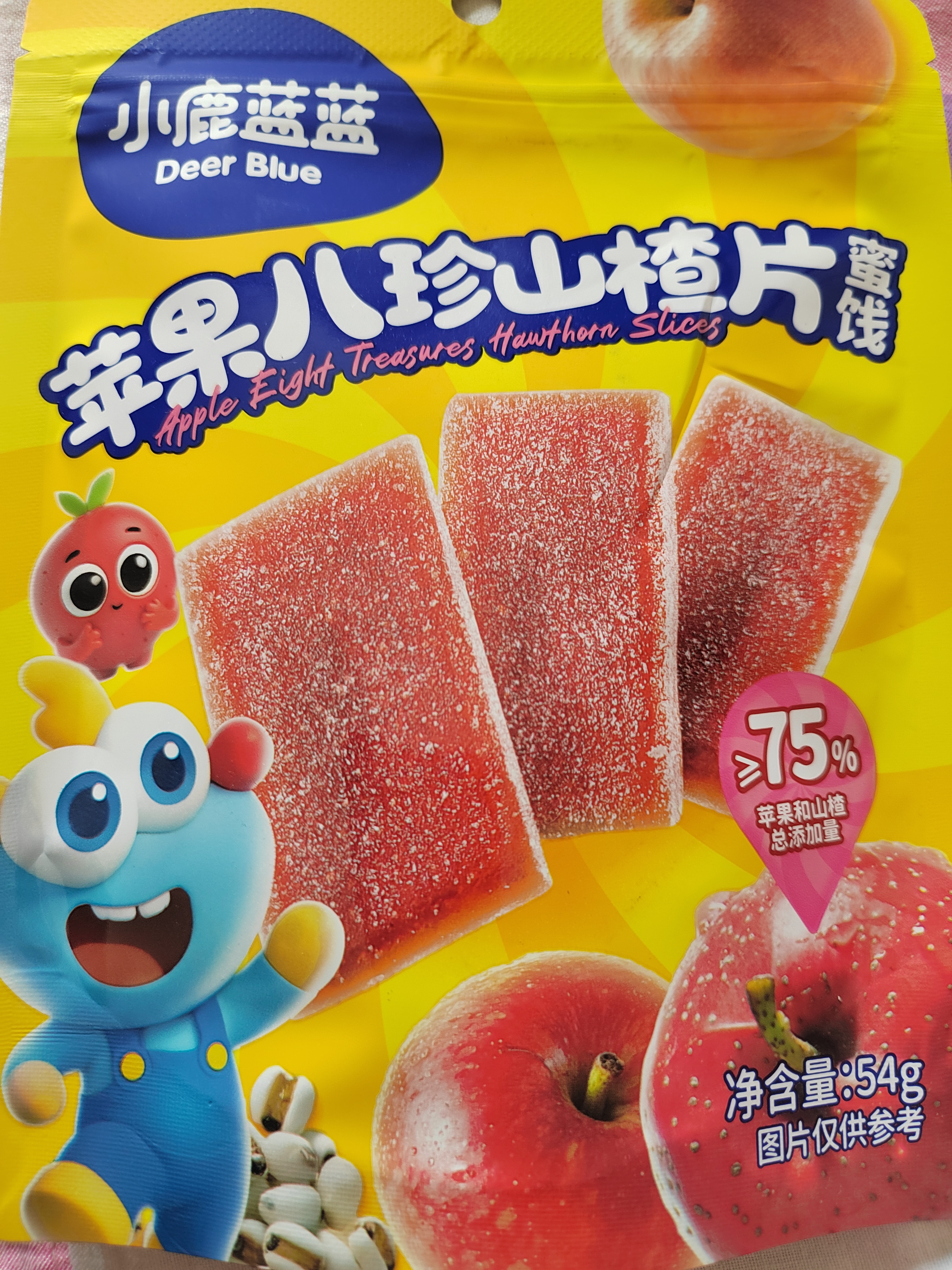 小鹿蓝蓝宝宝山楂棒儿童宝宝零食糖果 山楂棒新鲜果干制作106g 实拍图