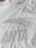 安踏（ANTA）t恤男士短袖夏季新款圆领潮流大logo纯色舒适透气跑步上衣运动服 -3纯净白/浅灰【推荐】 L (175) 适合120-140斤 实拍图