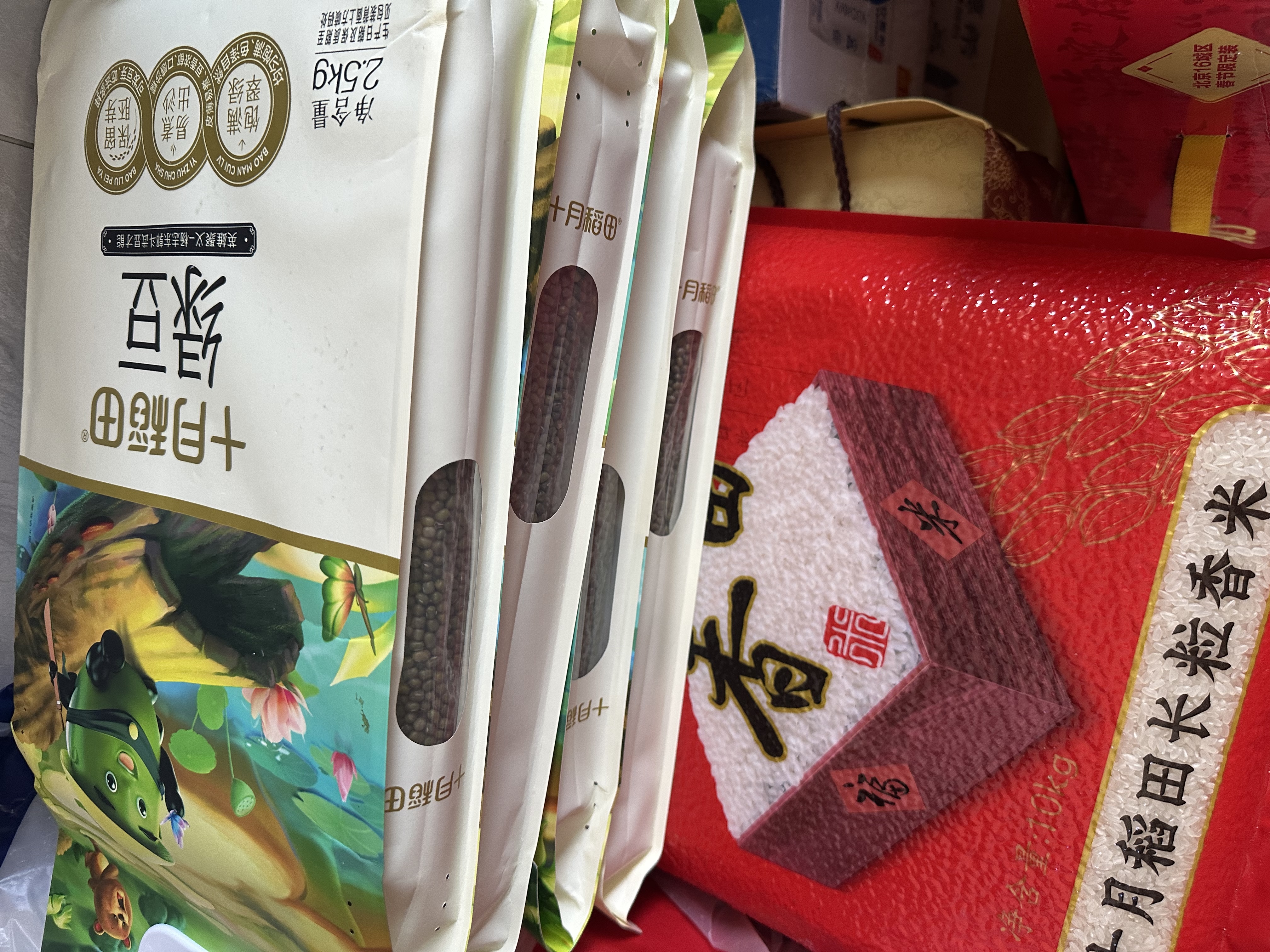 十月稻田 绿豆 5斤 可发豆芽 打豆浆 东北五谷杂粮 粗粮 大米伴侣 实拍图