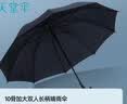 天堂伞 加大雨伞长柄 半自动超大10骨加固商务伞  夜空蓝 实拍图