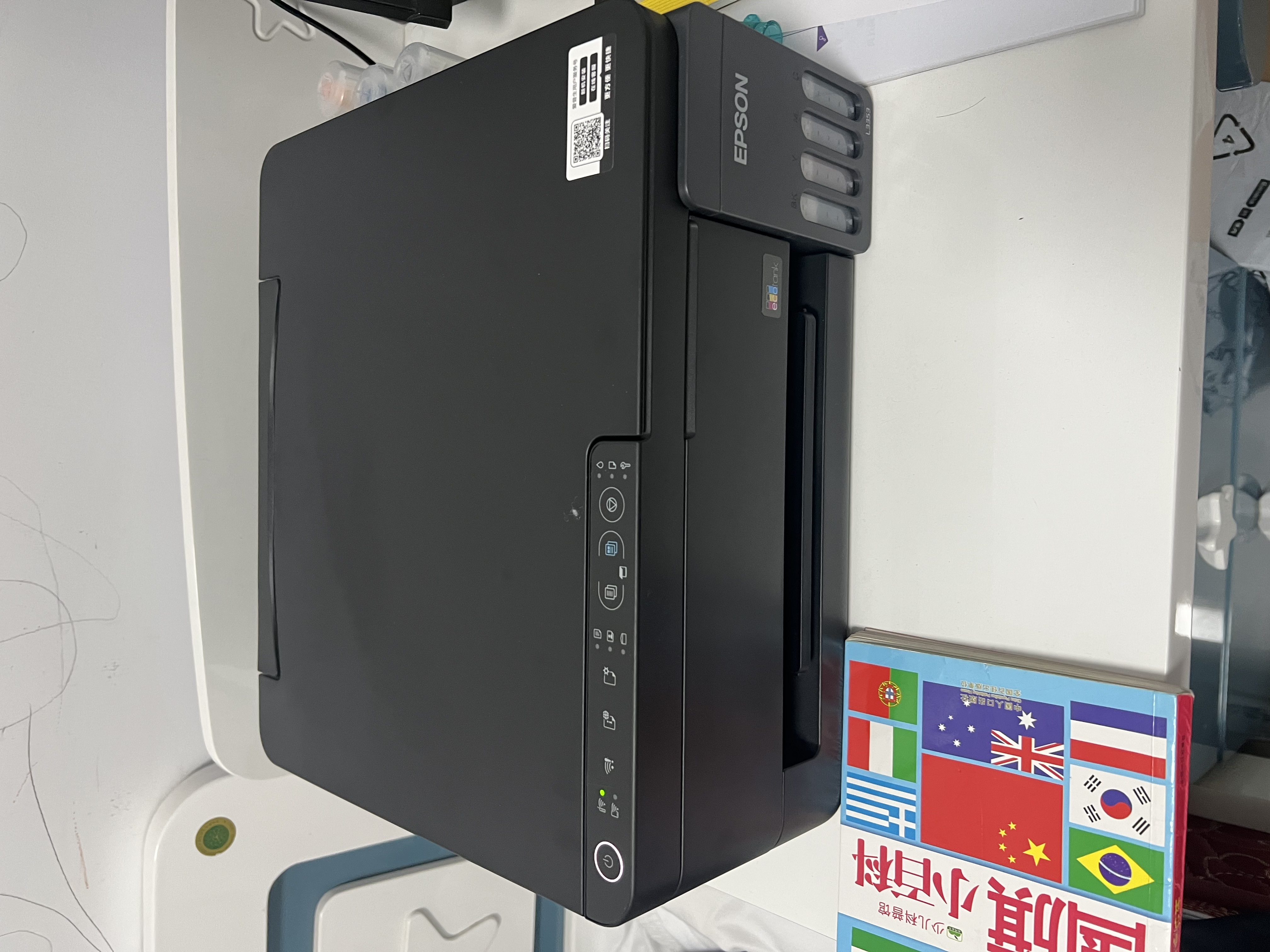 爱普生（EPSON）【6代新品】L3353墨仓式彩色家用AI学习打印机 L3251/L3255升级版(打印复印扫描 微信/无线 黑色） 实拍图