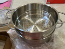 菲仕乐哥本24cm汤锅含蒸屉不锈钢汤锅复合底电磁炉蒸锅套装家用 实拍图