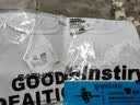 布恩普【两件装】夏季短袖t恤男韩版ins潮流宽松青少年五分半袖体恤男 GOOD白色+Mi1白色 L【建议体重100-110斤左右】 实拍图