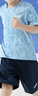 左西男童夏装套装2026新款夏季儿童短袖速干运动服男孩衣服 蓝色 140 实拍图