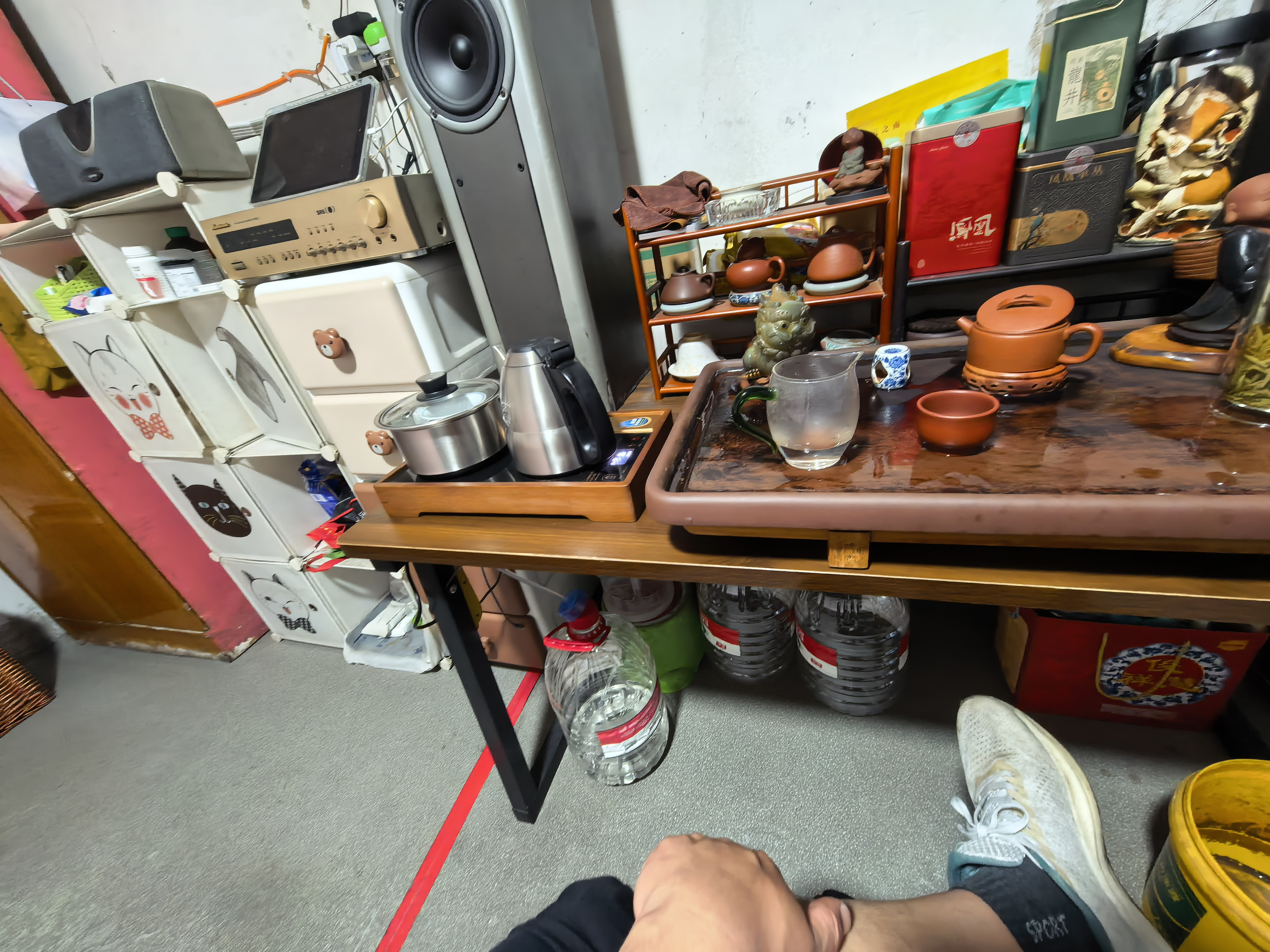金灶（KAMJOVE）全自动上水电热水壶 烧水保温一体机恒温茶台烧水壶智能电水壶 F9 【20*37cm】台嵌两用 实拍图