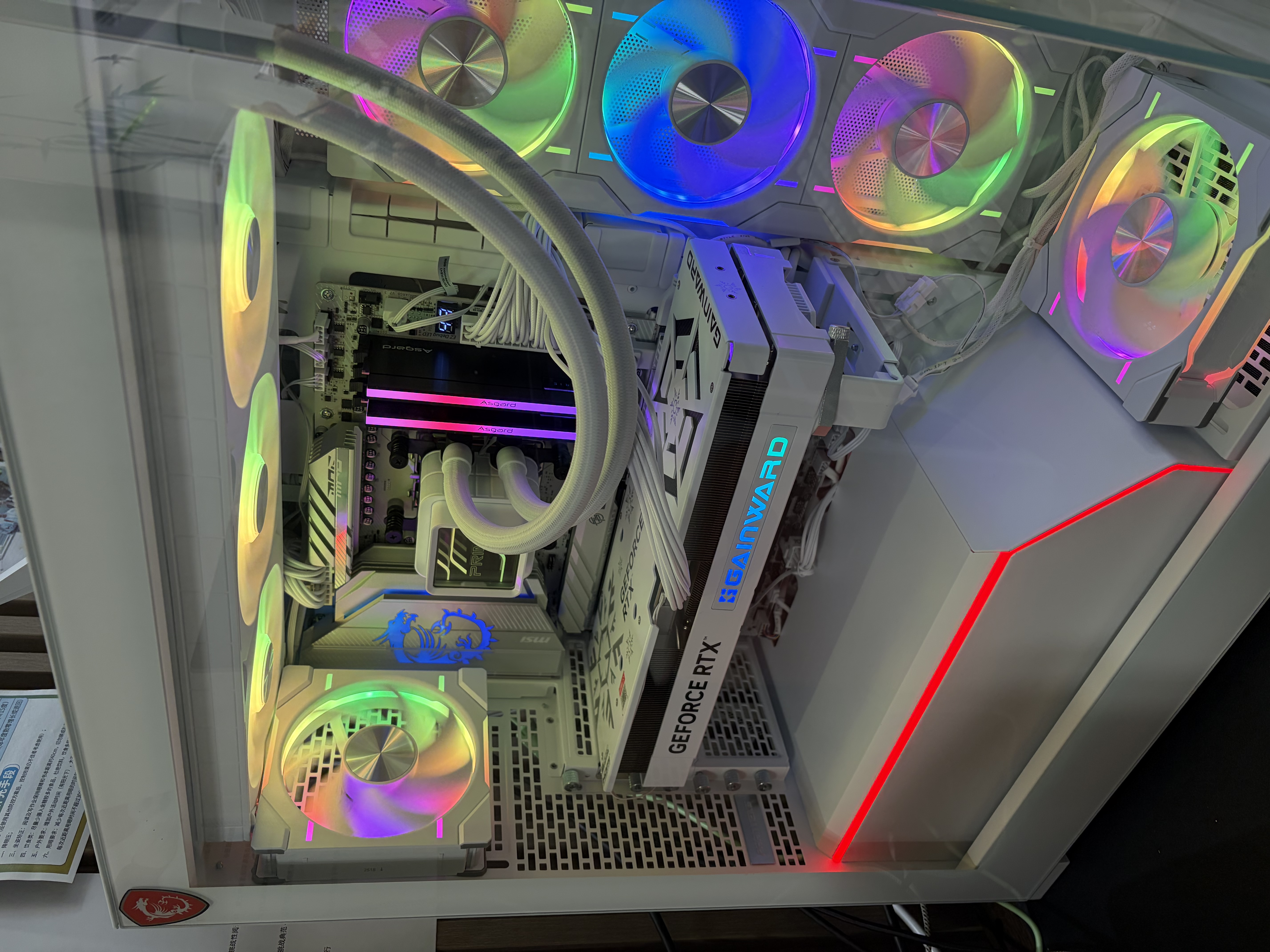 追风者（PHANTEKS）D30积木版正叶12cm机箱水冷排散热ARGB温控风扇(30mm厚/7叶高风压/无线材拼接/单包/白) 实拍图