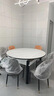 岩板餐桌椅子简约轻奢折叠桌伸缩可变圆桌小户型饭桌 【黑+白框架】亮光雪山白-菠萝椅款 1.35米 单餐桌【12MM加厚岩板】 实拍图