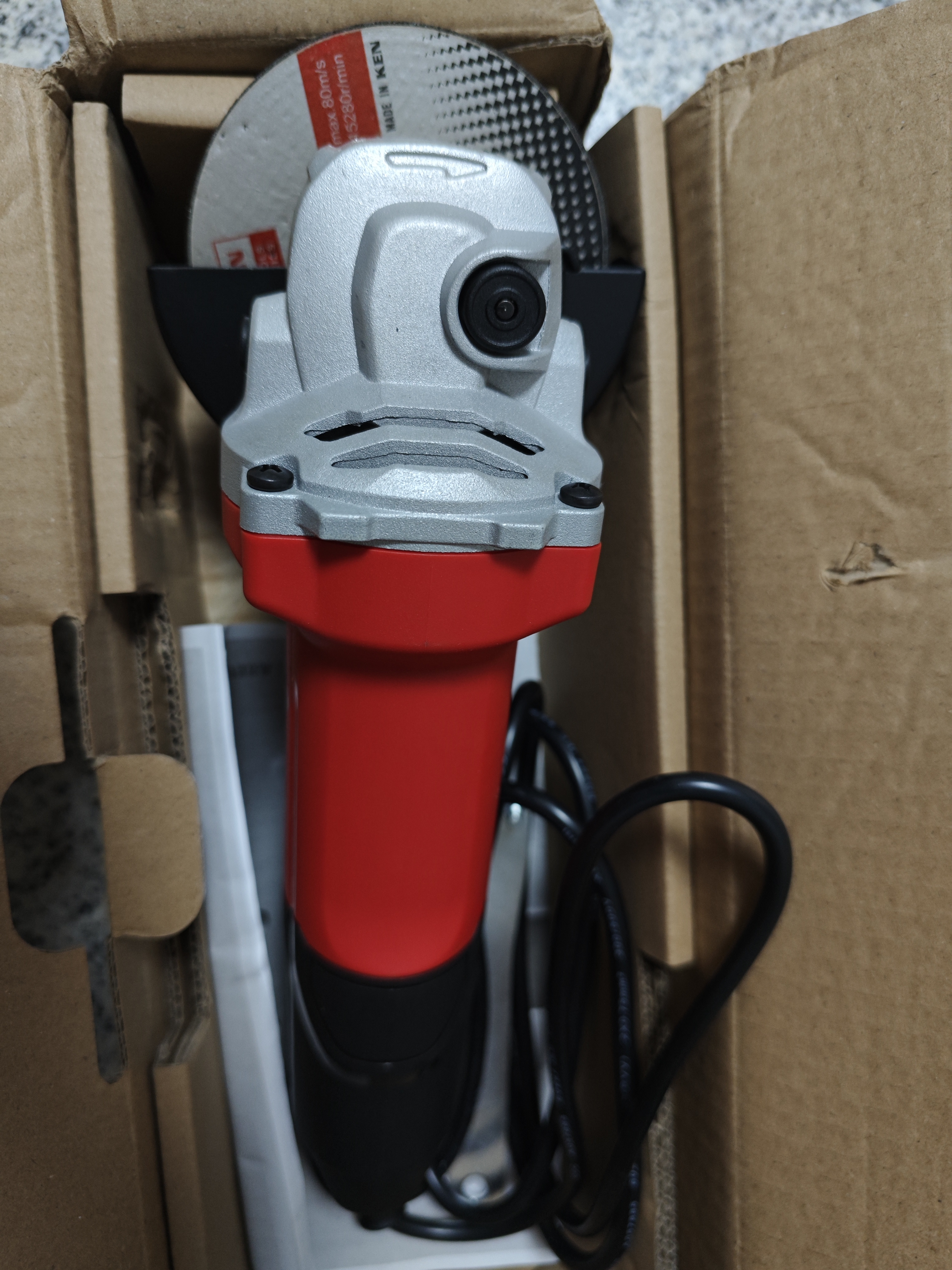 锐奇（KEN）角磨机RS100打磨抛机光切割机砂轮机850W100型后开关家用多功能 实拍图