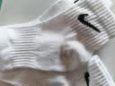 耐克（NIKE）男袜女袜 26新款训练透气短中长袜快干休闲跑步健身运动nike袜子 热推/简约经典白色/三双装/中袜 M/24-26厘米/38-42码 实拍图