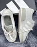 adidas「面包鞋」COURTIC经典运动板鞋男女阿迪达斯官方三叶草 浅绿/奶油白   43 实拍图