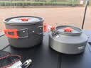 原始人 露营炊具户外锅具装备便携野外野营套锅用品 【食品级铝合金款】大号煮锅（配收纳袋） 实拍图