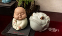 东道汝窑河南非遗2014年老东道茶宠摆件茶宠创意摆件茶道配件闻享思乐 享享茶宠（粉青） 实拍图