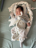 全棉时代宝宝护肚围纯棉婴儿肚兜护肚脐带防着凉2条 白+黄色 17.5x17cm 实拍图