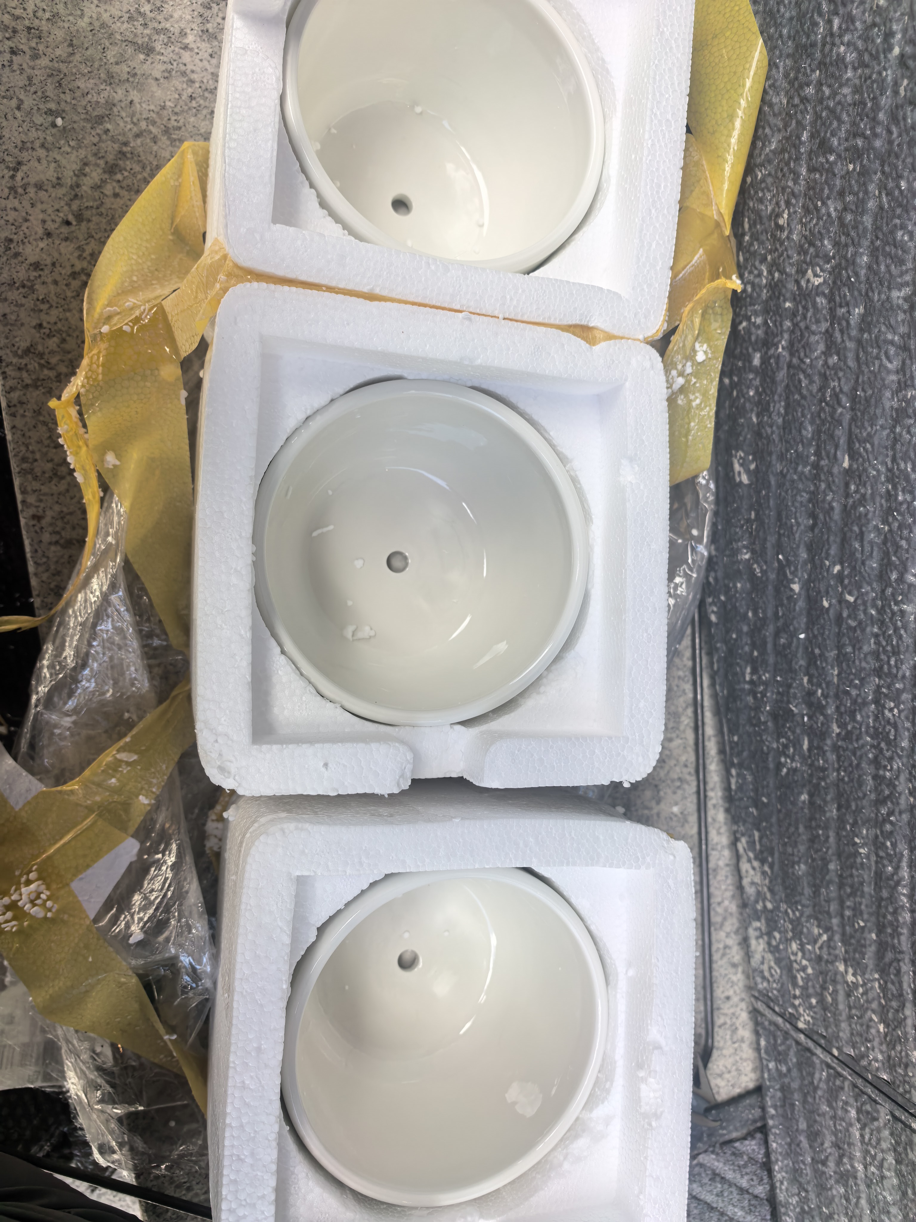 裕轩堂花盆陶瓷家用吊兰蝴蝶兰绿萝带托盘大号个性阳台简约多肉室内套装 梅兰竹1（三个14厘米） 中等 实拍图