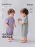 babylove婴儿连体衣夏季莫代尔轻薄透气男女宝宝哈衣爬服短袖家居衣服夏装 实拍图