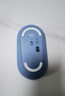 罗技（Logitech）LOGITECH PEBBLE 无线蓝牙鼠标 轻音鼠标 办公鹅卵石造型 轻薄便携 时尚小巧 品月蓝 实拍图