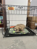 憨憨宠 狗笼猫笼 狗笼子小型犬带厕所幼犬折叠便携猫笼子宠物笼具兔笼 黑色加粗狗丝笼60*42*50cm【建议15斤内】 实拍图