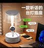 姿灯（ZIDENG）智能语音控制台灯usb插排插座卧室轻奢高级声控床头宿舍灯 实拍图