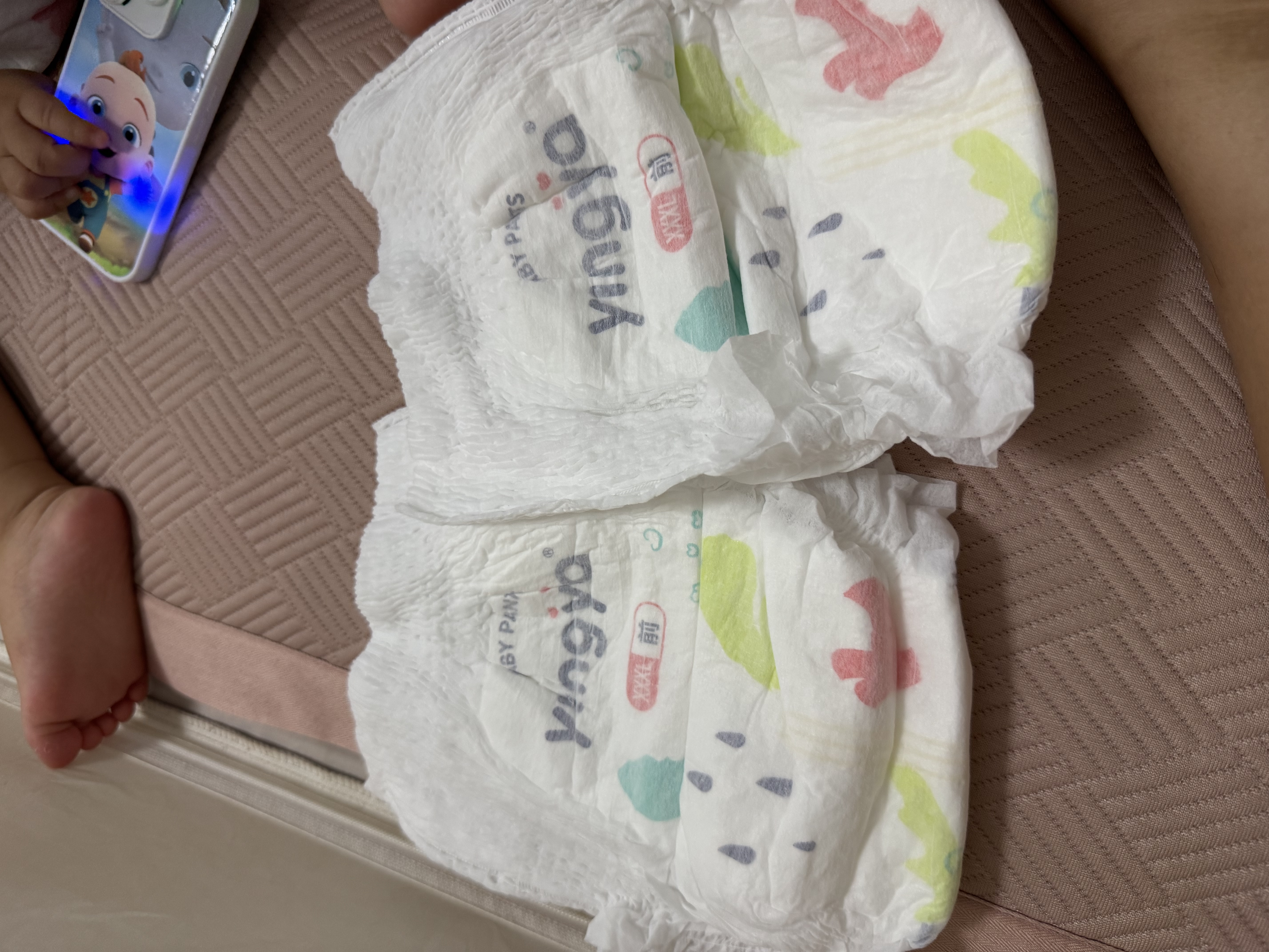 婴芽（YINGYA）萌芽纸尿裤XXL码52片【14-17kg】婴儿超薄干爽尿不湿男女宝宝通用 实拍图