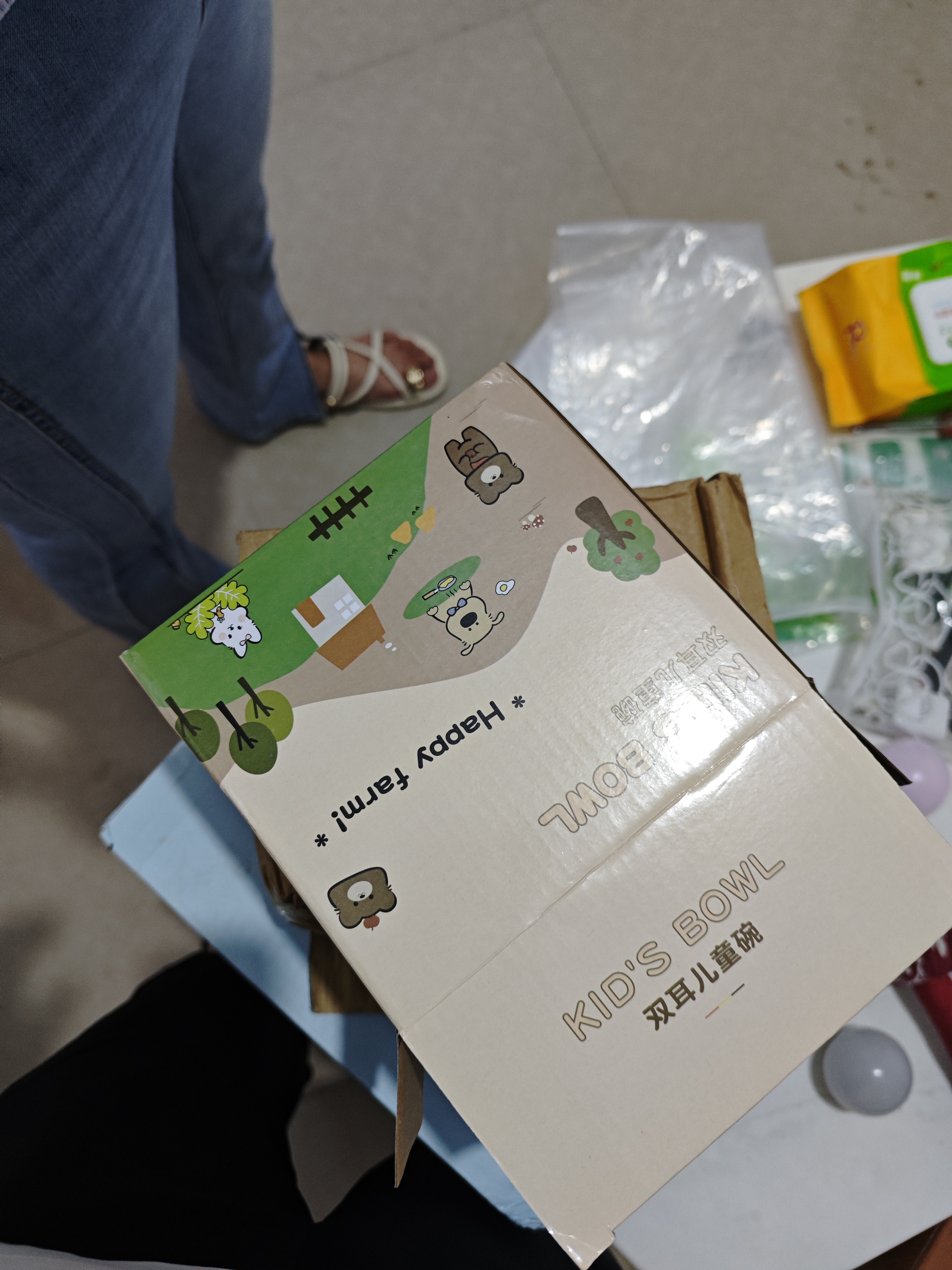 GEEGO不锈钢碗316饭碗个人专用吃饭儿童碗宝宝辅食碗防烫碗带手柄加厚 【316L】小狗：双耳儿童碗 实拍图