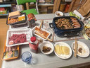 摩飞电器（Morphyrichards）二代升级多功能锅料理锅鸳鸯火锅5升定时预约烤肉涮一体蒸煮炒煎多用途电火锅MR9099 5L 轻奢蓝标配【深锅+牛扒盘+蒸格】 实拍图