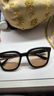 BOLON暴龙眼镜【爆款热卖】百搭黑超墨镜男方框太阳镜女偏光防晒BL3203 A12 黑茶色-非偏光 实拍图